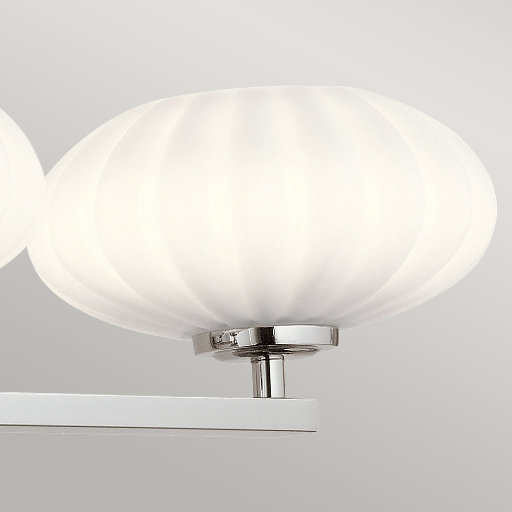 Quintiesse Pim Bathroom 3 Light Wall Light in Polished Chrome