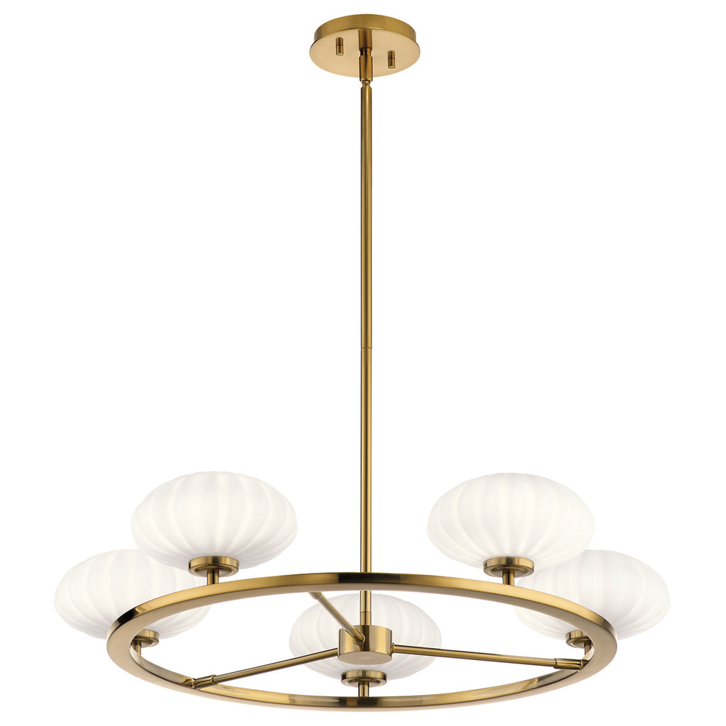 Quintiesse Pim Bathroom 5 Light Chandelier  in Fox Gold