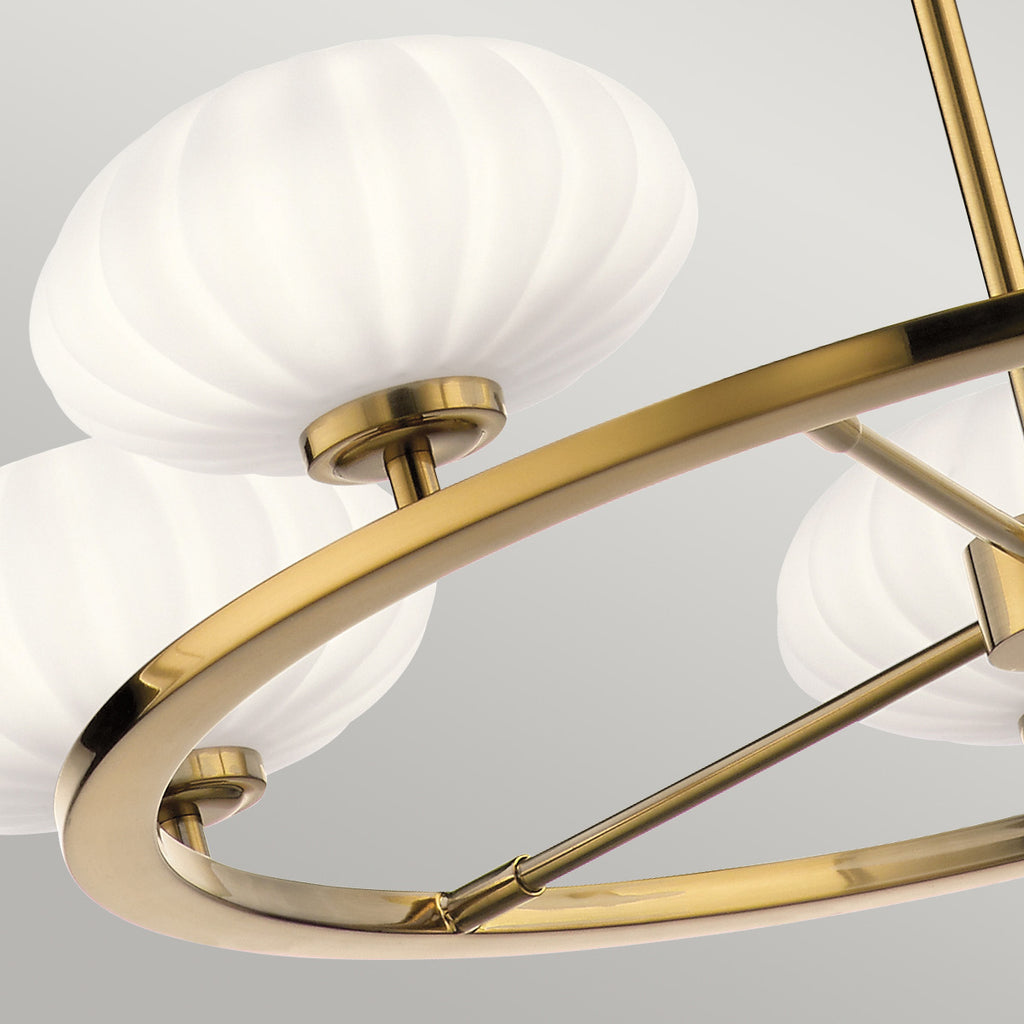 Quintiesse Pim Bathroom 5 Light Chandelier  in Fox Gold