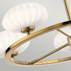 Quintiesse Pim Bathroom 5 Light Chandelier  in Fox Gold