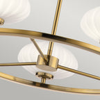 Quintiesse Pim Bathroom 5 Light Chandelier  in Fox Gold