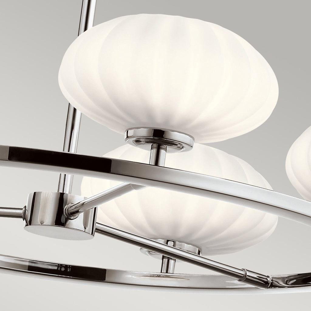 Quintiesse Pim Bathroom 5 Light Chandelier  in Polished Chrome