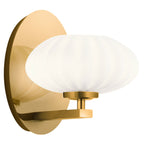 Quintiesse Pim Bathroom Wall Light in Fox Gold