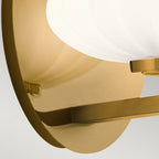 Quintiesse Pim Bathroom Wall Light in Fox Gold