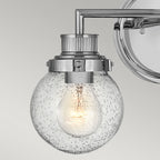 Quintiesse Poppy Bathroom 2 Light Wall Light in Polished Chrome