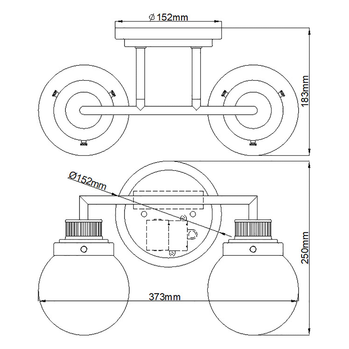 Quintiesse Poppy Bathroom 2 Light Wall Light in Polished Chrome
