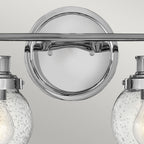 Quintiesse Poppy Bathroom 2 Light Wall Light in Polished Chrome