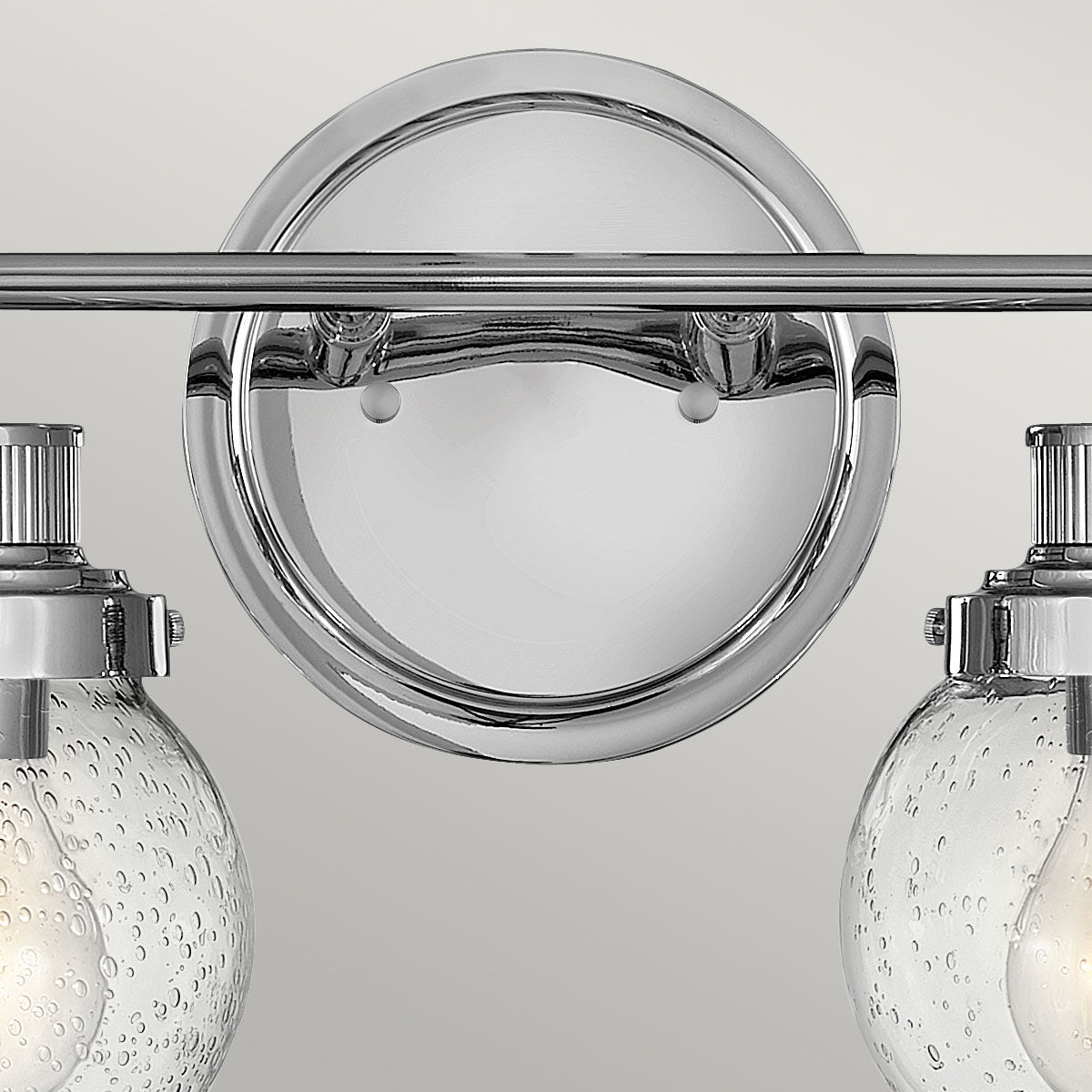 Quintiesse Poppy Bathroom 2 Light Wall Light in Polished Chrome