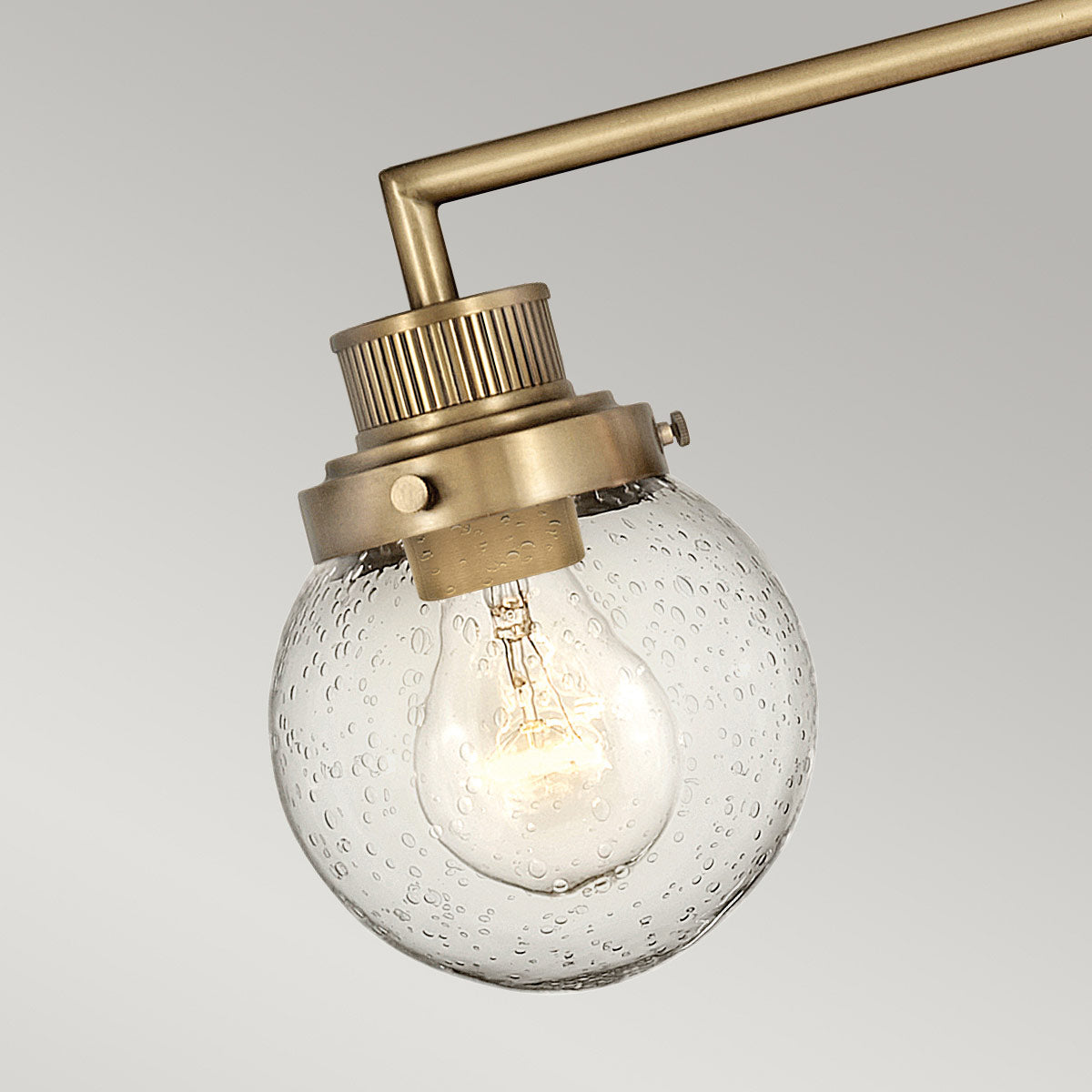 Quintiesse Poppy Bathroom 3 Light Wall Light in Heritage Brass
