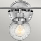 Quintiesse Poppy Bathroom 3 Light Wall Light in Polished Chrome