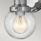 Quintiesse Poppy Bathroom Wall Light in Polished Chrome