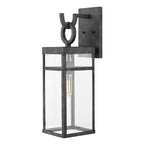 Quintiesse Porter Outdoor Large Wall Lantern in Aged Zinc