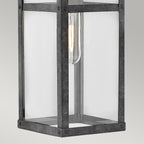 Quintiesse Porter Outdoor Medium Wall Lantern in Aged Zinc