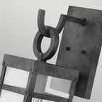 Quintiesse Porter Outdoor Medium Wall Lantern in Aged Zinc