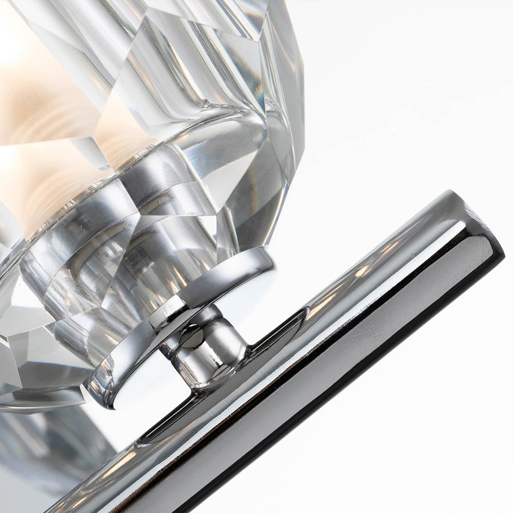 Quintiesse Regalia Bathroom 2 Light Wall Light in Polished Chrome