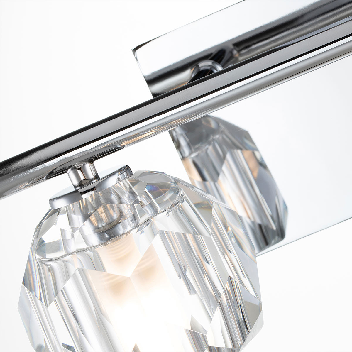 Quintiesse Regalia Bathroom 2 Light Wall Light in Polished Chrome