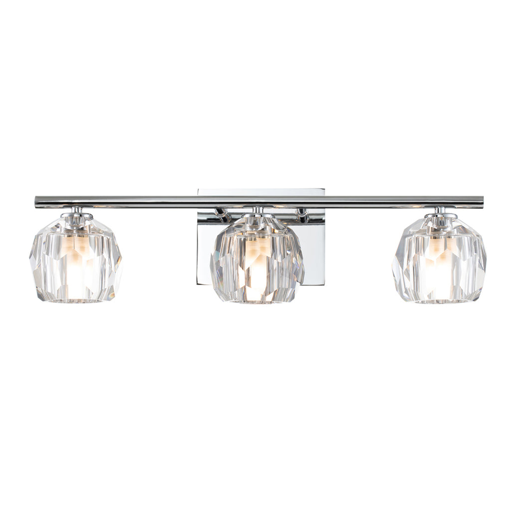 Quintiesse Regalia Bathroom 3 Light Wall Light in Polished Chrome