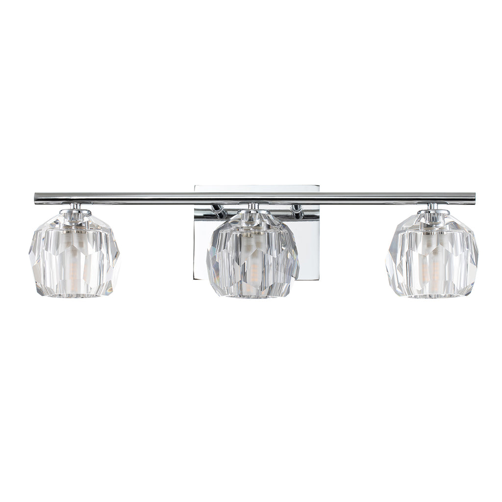 Quintiesse Regalia Bathroom 3 Light Wall Light in Polished Chrome
