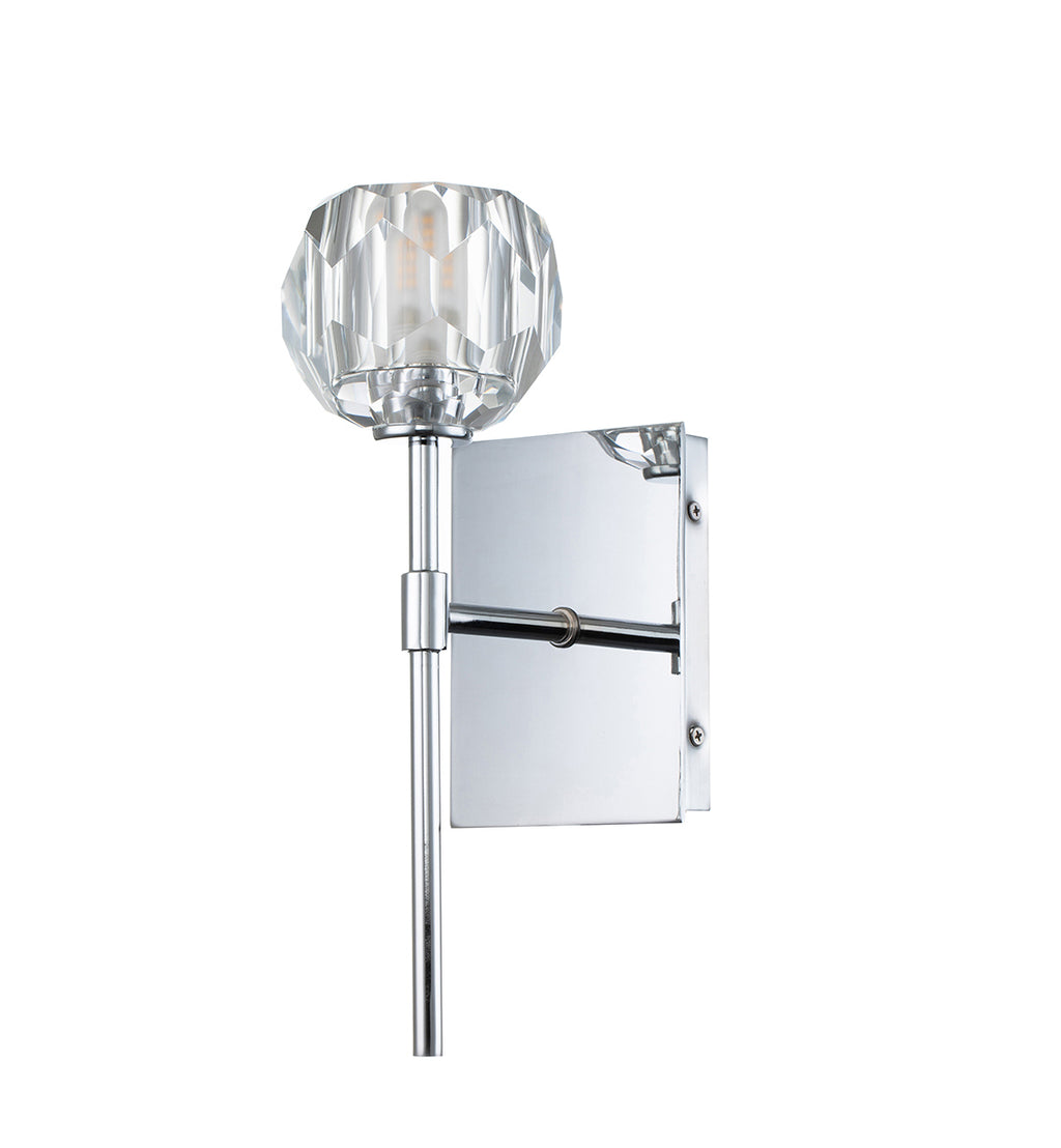 Quintiesse Regalia Bathroom Wall Light in Polished Chrome