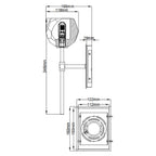 Quintiesse Regalia Bathroom Wall Light in Polished Chrome