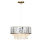 Quintiesse Reverie 4 Light Semi-flush/Pendant in Champagne Gold 