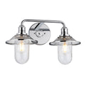 Quintiesse Rigby 2 Light Wall Light Polished Chrome