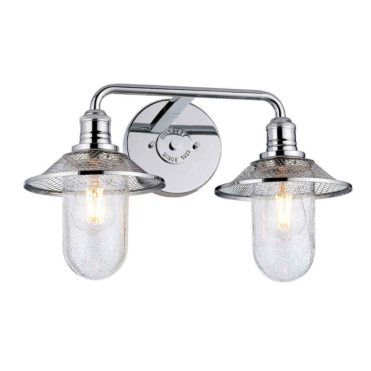 Quintiesse Rigby 2 Light Wall Light Polished Chrome