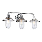 Quintiesse Rigby 3 Light Wall Light Polished Chrome