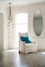 Quintiesse Skye 6 Light Pendant Light Heritage Brass
