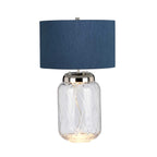 Quintiesse Sola 2 Light Table Lamp - Breton Shade in Polished Nickel