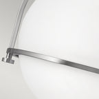 Quintiesse Somerset Flush in Brushed Nickel with Opal Shade