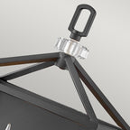 Quintiesse Stinson 2 Light Wall Light in Black with Polished Nickel