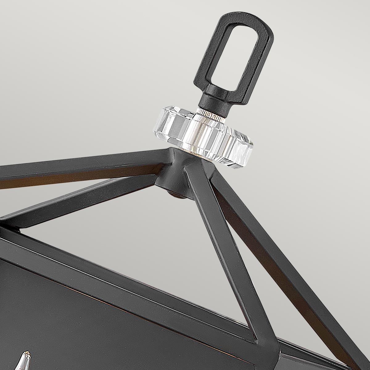 Quintiesse Stinson 2 Light Wall Light in Black with Polished Nickel