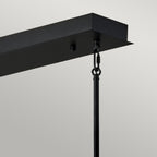Quintiesse Styx LED Island Pendant in Black & Gilded Gold