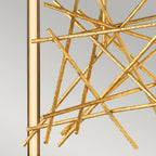 Quintiesse Styx LED Pendant in Black & Gilded Gold
