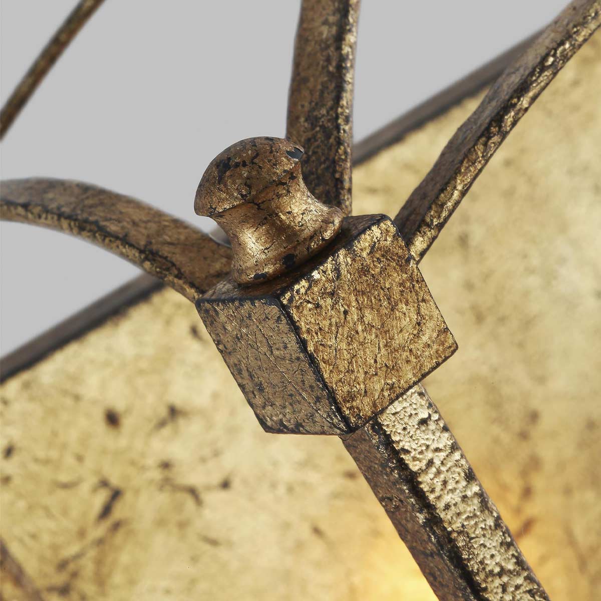 Quintiesse Thayer 2 Light Wall Light in Antique Gild