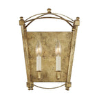 Quintiesse Thayer 2 Light Wall Light in Antique Gild
