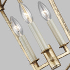 Quintiesse Thayer 3 Light Pendant in Antique Gild