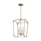 Quintiesse Thayer 4 Light Pendant  in Antique Gild