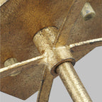Quintiesse Thayer 4 Light Semi-Flush in Antique Gild