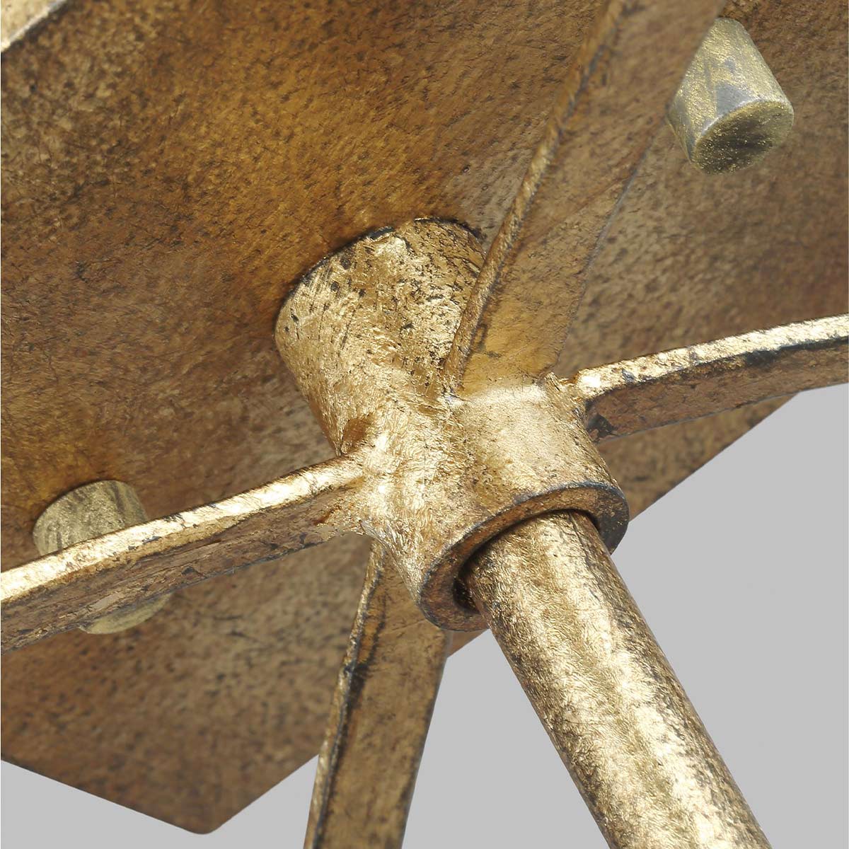 Quintiesse Thayer 4 Light Semi-Flush in Antique Gild