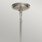 Quintiesse Tollis Mini Pendant in Brushed Nickel & White