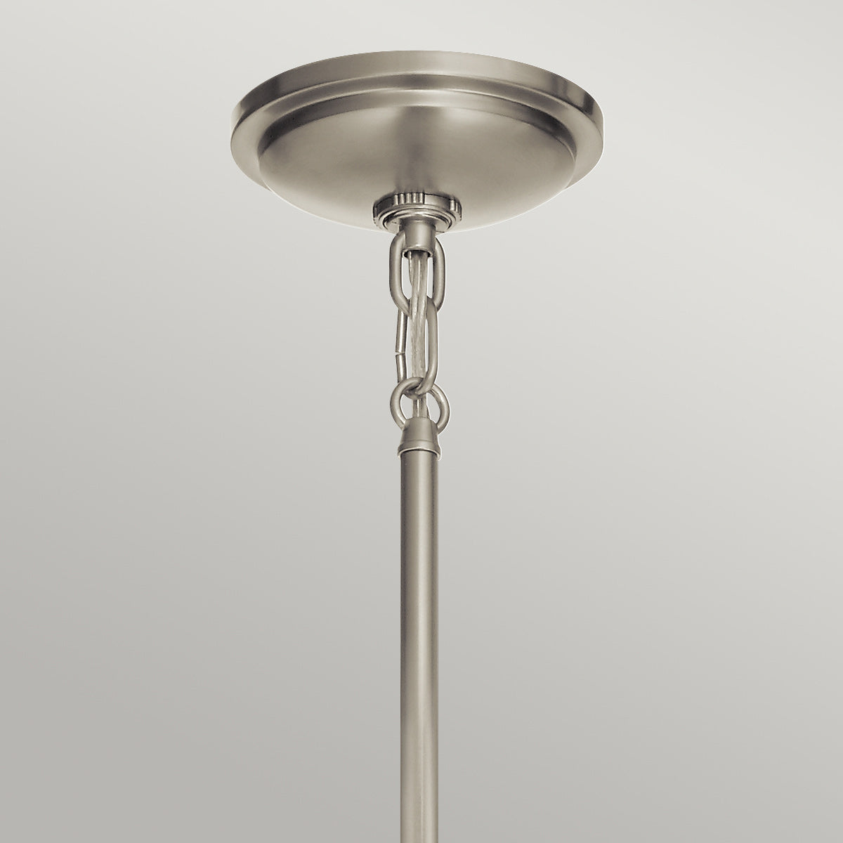 Quintiesse Tollis Mini Pendant in Brushed Nickel & White