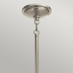 Quintiesse Tollis Pendant in Brushed Nickel & White