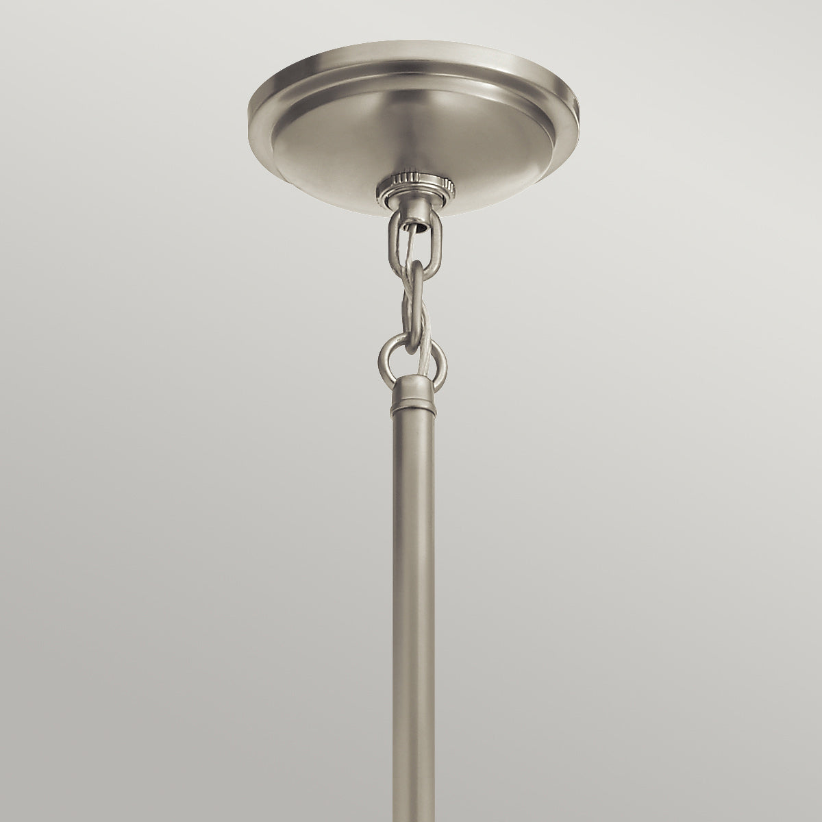 Quintiesse Tollis Pendant in Brushed Nickel & White