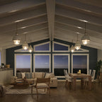 Quintiesse Tollis Pendant in Natural Brass & White