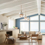 Quintiesse Tollis Pendant in Natural Brass & White