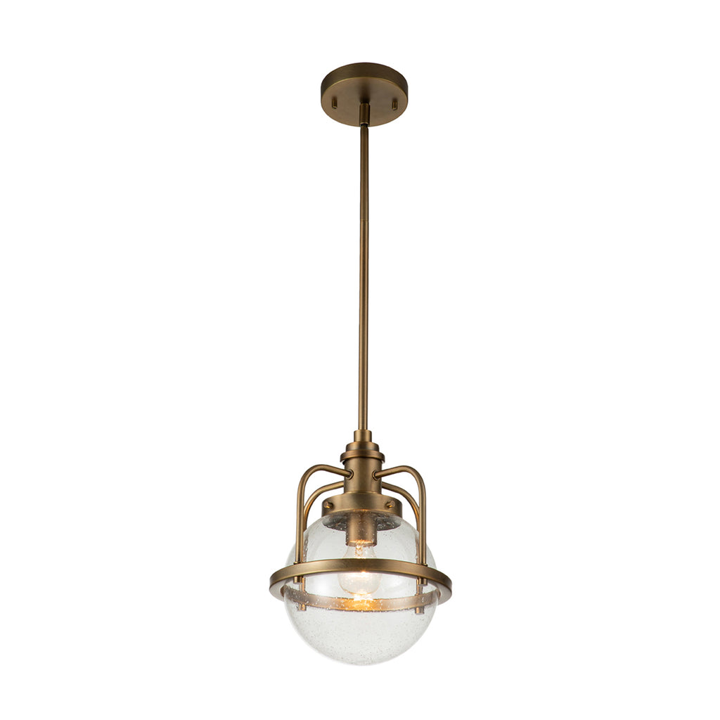 Quintiesse Triocent Bathroom Pendant/ Semi-Flush in Natural Brass