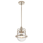 Quintiesse Triocent Bathroom Pendant/ Semi-Flush in Polished Nickel