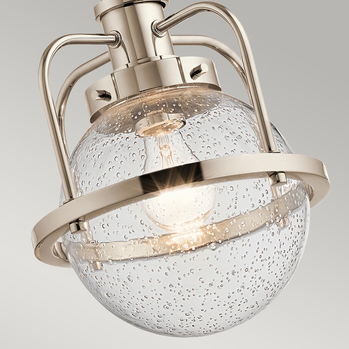 Quintiesse Triocent Bathroom Pendant/ Semi-Flush in Polished Nickel